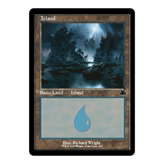 Island (405) (Retro Frame) (DMR) #405 Land (Lightly Played) Dominaria Remastered Magic: The Gathering: 2023