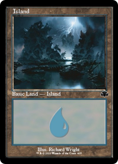 Island 405 Retro Frame (DMR) #405 Land (Lightly Played) Dominaria Remastered Magic: The Gathering: 2023