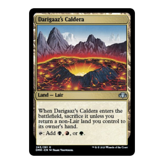 Darigaaz's Caldera (DMR) #243 Uncommon (Lightly Played) Dominaria Remastered Magic: The Gathering: 2023