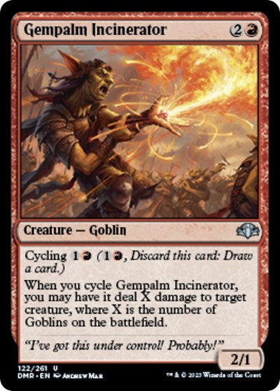 Gempalm Incinerator (DMR) #122 Uncommon (Lightly Played) Dominaria Remastered Magic: The Gathering: 2023