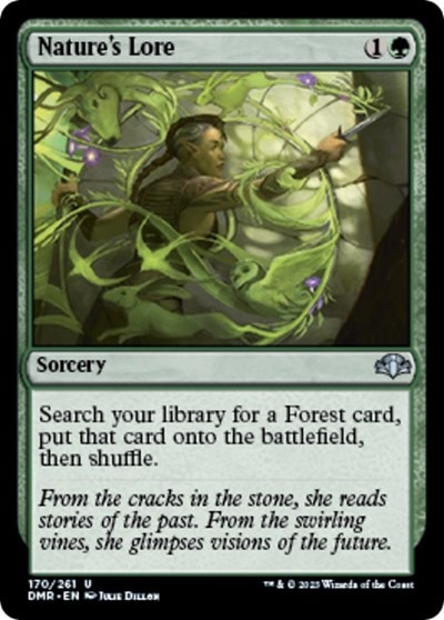 Natures Lore (DMR) #170 Uncommon (Lightly Played) Dominaria Remastered Magic: The Gathering: 2023