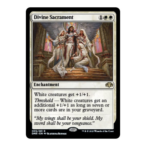 Divine Sacrament (DMR) #5 Rare (Lightly Played) Dominaria Remastered Magic: The Gathering: 2023