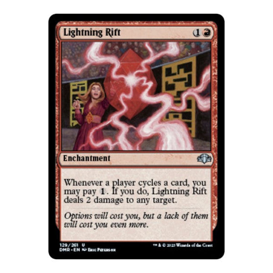 Lightning Rift (DMR) #129 Uncommon (Lightly Played) Dominaria Remastered Magic: The Gathering: 2023
