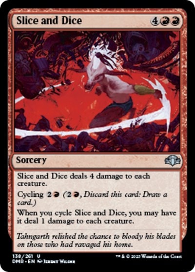 Slice and Dice (DMR) #138 Uncommon (Lightly Played) Dominaria Remastered Magic: The Gathering: 2023
