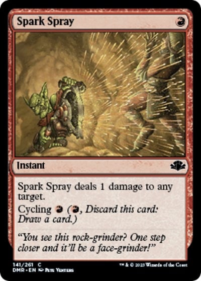 Spark Spray (DMR) #141 Common (Lightly Played) Dominaria Remastered Magic: The Gathering: 2023