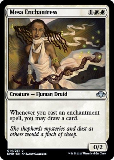 Mesa Enchantress (DMR) #14 Uncommon (Lightly Played) Dominaria Remastered Magic: The Gathering: 2023