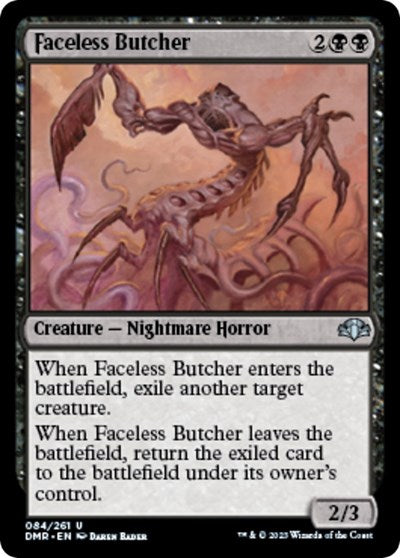 Faceless Butcher (DMR) #84 Uncommon (Lightly Played) Dominaria Remastered Magic: 2023
