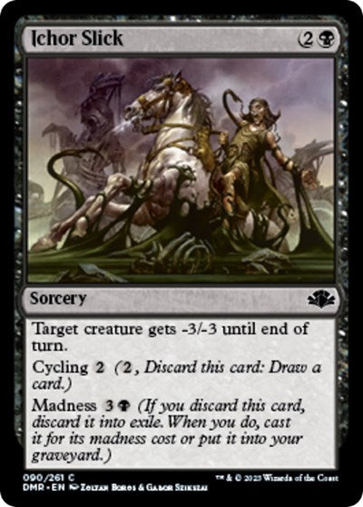 Ichor Slick (DMR) #90 Common (Foil Lightly Played) Dominaria Remastered Magic: The Gathering: 2023