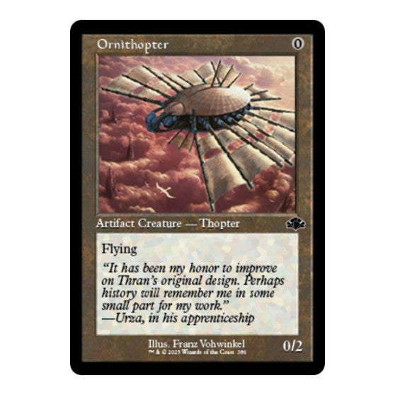 Ornithopter (Retro Frame) (DMR) #386 Common (Foil Lightly Played) Dominaria Remastered Magic: The Gathering: 2023