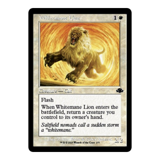 Whitemane Lion Retro Frame (DMR) #277 Common (Lightly Played) Dominaria Remastered Magic: The Gathering: 2023