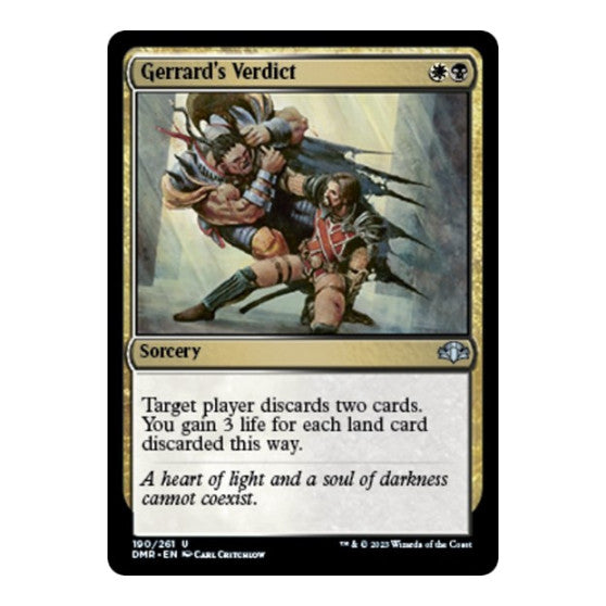 Gerrard's Verdict (DMR) #190 Uncommon Dominaria Remastered Magic: The Gathering: 2023