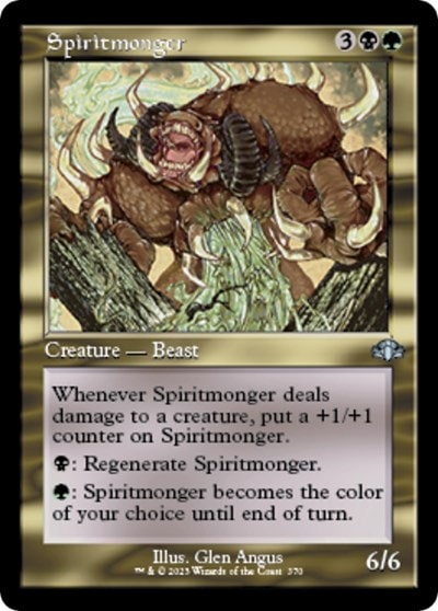 Spiritmonger Retro Frame (DMR) #370 Uncommon (Lightly Played) Dominaria Remastered Magic: The Gathering: 2023