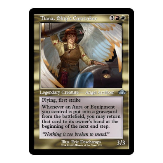 Tiana Ships Caretaker Retro Frame (DMR) #372 Uncommon (Lightly Played) Dominaria Remastered Magic: The Gathering: 2023