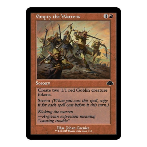 Empty the Warrens Retro Frame (DMR) #318 Common Dominaria Remastered Magic: The Gathering: 2023