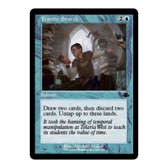 Frantic Search (Retro Frame) (DMR) #285 Common (Lightly Played) Dominaria Remastered Magic: The Gathering: 2023