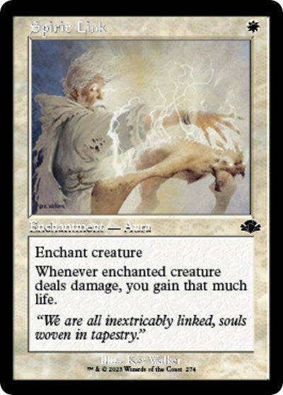 Spirit Link Retro Frame (DMR) #274 Common (Lightly Played) Dominaria Remastered Magic: 2023