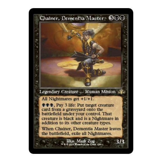 Chainer Dementia Master Retro Frame (DMR) #299 Rare (Lightly Played) Dominaria Remastered Magic: The Gathering: 2023