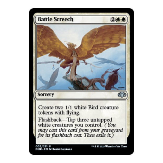 Battle Screech (DMR) #2 Uncommon (Lightly Played) Dominaria Remastered Magic: The Gathering: 2023