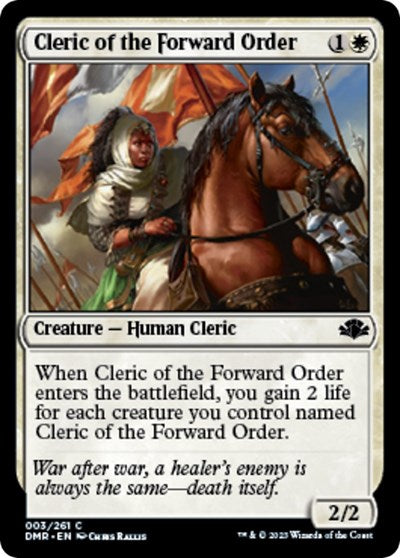 Cleric of the Forward Order (DMR) #3 Common Dominaria Remastered Magic: 2023