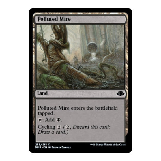 Polluted Mire (DMR) #253 Common (Lightly Played) Dominaria Remastered Magic: The Gathering: 2023