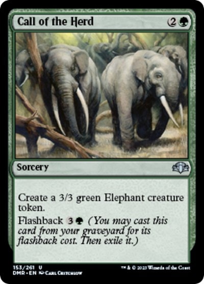 Call of the Herd (DMR) #153 Uncommon (Lightly Played) Dominaria Remastered Magic: The Gathering: 2023