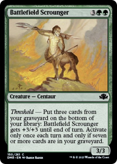 Battlefield Scrounger (DMR) #150 Common (Foil Lightly Played) Dominaria Remastered Magic: The Gathering: 2023
