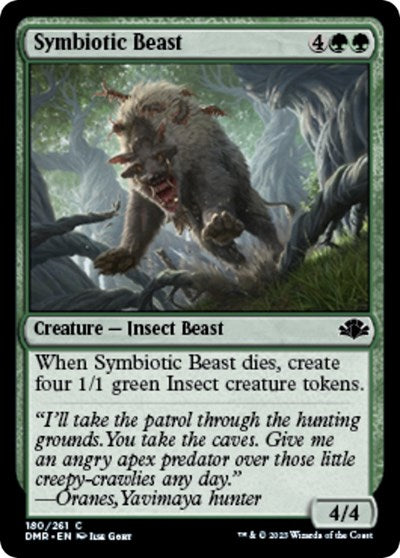 Symbiotic Beast (DMR) #180 Common (Lightly Played) Dominaria Remastered Magic: The Gathering: 2023