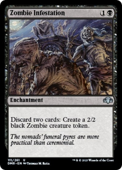 Zombie Infestation (DMR) #111 Uncommon (Lightly Played) Dominaria Remastered Magic: The Gathering: 2023