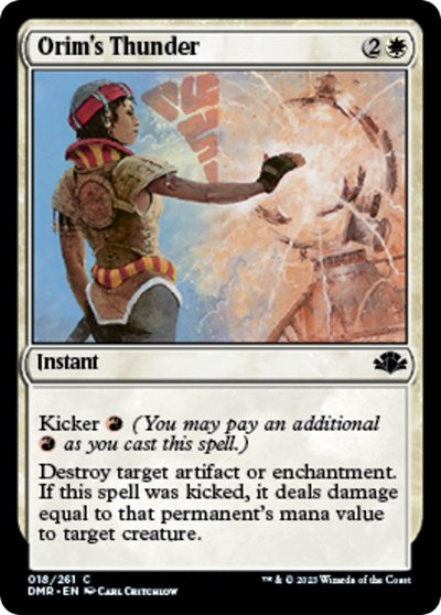Orims Thunder (DMR) #18 Common (Foil Lightly Played) Dominaria Remastered Magic: The Gathering: 2023