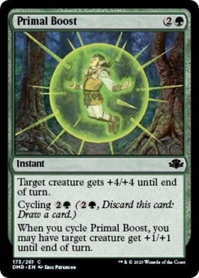 Primal Boost (DMR) #173 Common (Lightly Played) Dominaria Remastered Magic: 2023