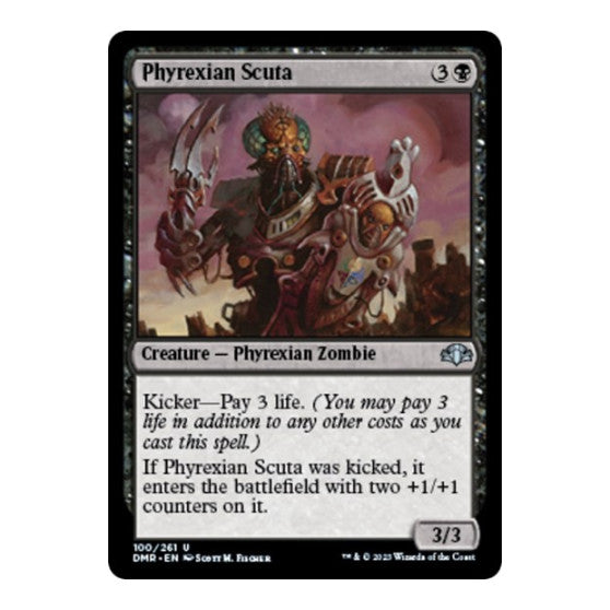Phyrexian Scuta (DMR) #100 Uncommon (Lightly Played) Dominaria Remastered Magic: The Gathering: 2023
