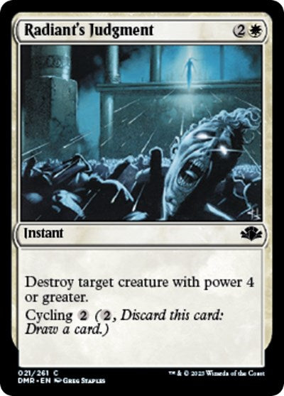 Radiants Judgment (DMR) #21 Common Dominaria Remastered Magic: The Gathering: 2023