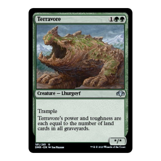 Terravore (DMR) #181 Uncommon (Lightly Played) Dominaria Remastered Magic: The Gathering: 2023