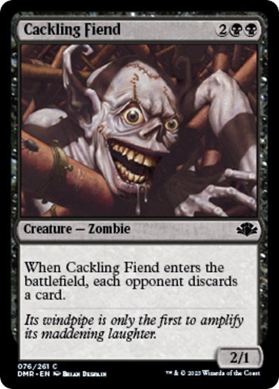 2023 Magic: Dominaria Remastered (DMR) - Cackling Fiend (#76, Common)