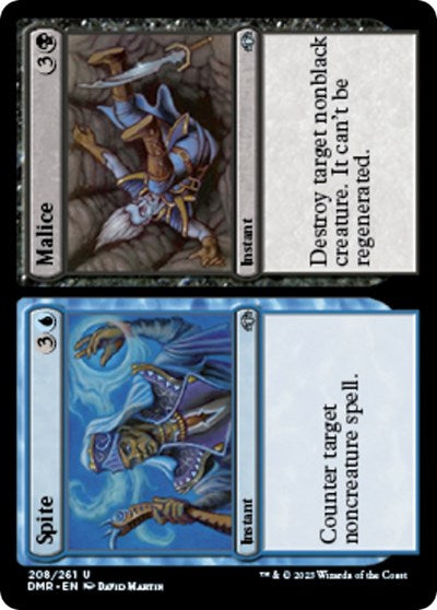 Spite Malice (DMR) #208 Uncommon (Lightly Played) Dominaria Remastered Magic: The Gathering: 2023