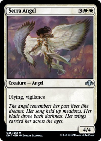 Serra Angel (DMR) #25 Uncommon (Lightly Played) Dominaria Remastered Magic: The Gathering: 2023
