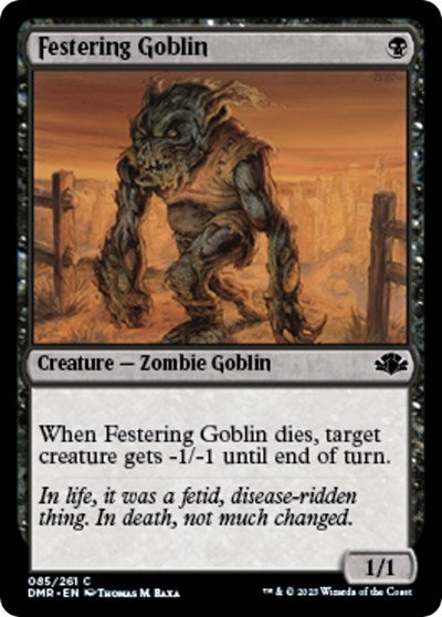 Festering Goblin (DMR) #85 Common (Lightly Played) Dominaria Remastered Magic: 2023