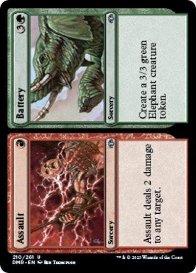 Assault Battery (DMR) #210 Uncommon (Lightly Played) Dominaria Remastered Magic: The Gathering: 2023