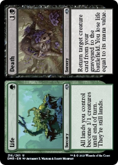 Life Death (DMR) #216 Uncommon (Lightly Played) Dominaria Remastered Magic: The Gathering: 2023