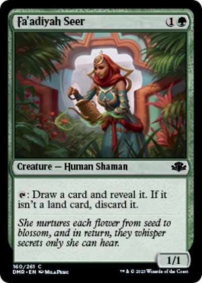 Faadiyah Seer (DMR) #160 Common (Lightly Played) Dominaria Remastered Magic: The Gathering: 2023