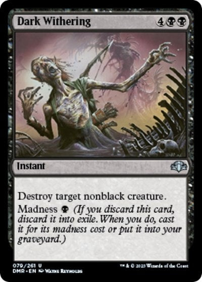Dark Withering (DMR) #79 Uncommon (Lightly Played) Dominaria Remastered Magic: The Gathering: 2023