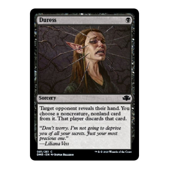 Duress (DMR) #81 Common (Lightly Played) Dominaria Remastered Magic: The Gathering: 2023