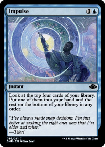 Impulse (DMR) #56 Common (Lightly Played) Dominaria Remastered Magic: The Gathering: 2023