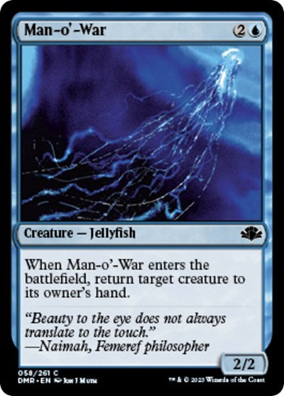 Man o War (DMR) #58 Common (Lightly Played) Dominaria Remastered Magic: The Gathering: 2023