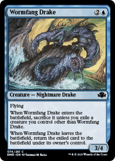 Wormfang Drake (DMR) #74 Common (Lightly Played) Dominaria Remastered Magic: The Gathering: 2023