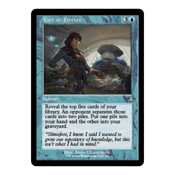 Fact or Fiction (Retro Frame) (DMR) #283 Uncommon (Lightly Played) Dominaria Remastered Magic: The Gathering: 2023