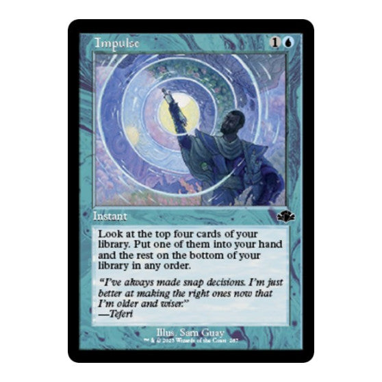 Impulse (Retro Frame) (DMR) #287 Common (Lightly Played) Dominaria Remastered Magic: The Gathering: 2023