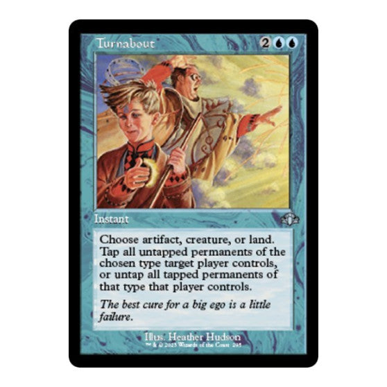 Turnabout Retro Frame (DMR) #295 Uncommon (Lightly Played) Dominaria Remastered Magic: The Gathering: 2023