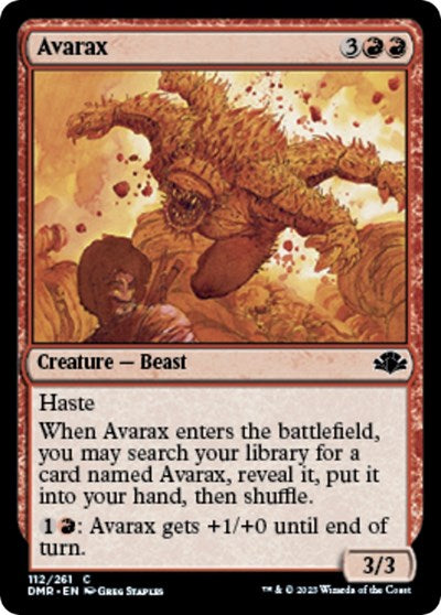 Avarax (DMR) #112 Common (Lightly Played) Dominaria Remastered Magic: The Gathering: 2023