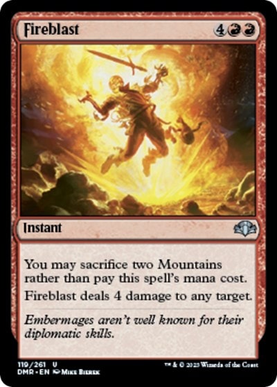 Fireblast (DMR) #119 Uncommon (Lightly Played) Dominaria Remastered Magic: The Gathering: 2023